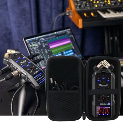 WERJIA Hard Carrying Case Compatible with Zoom H5studio/H6essential Portable Recorder (For H6essential)