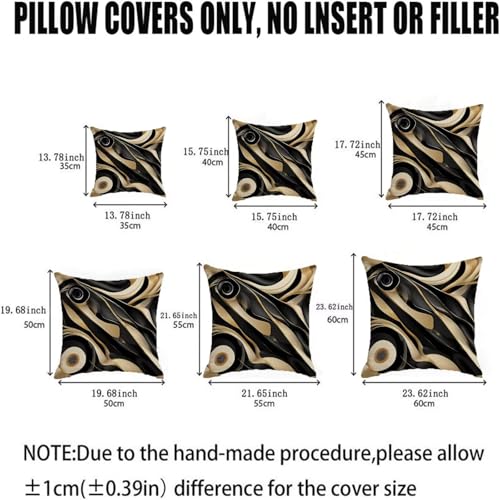 Housse de coussin vintage noire imperméable pour décorer le salon - 6