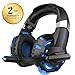 Produktbild WILLNORN Gaming Headset für PS4 PC Xbox One,Professional Stereo Sound Kopfhörer LED Licht mit Mikrofon für Laptop Mac Handy Tablet (Blau)