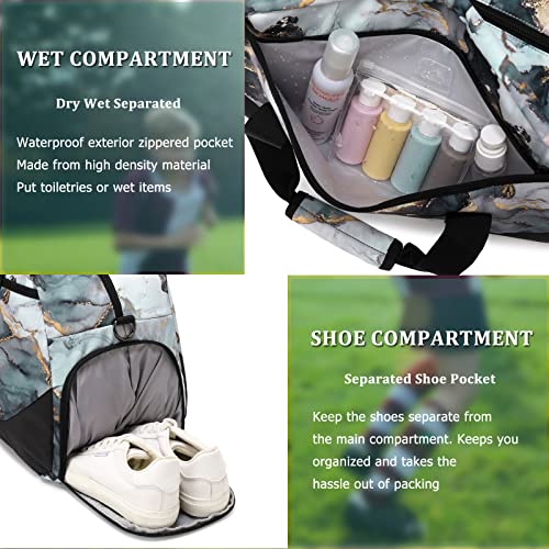 Kids Overnight Duffle Bag Girls Boys Sport Gym Bag With Shoe Compartment & Wet Pocket, Carry On Weekender Travel Bag For Kid Girl Boy #TOP5