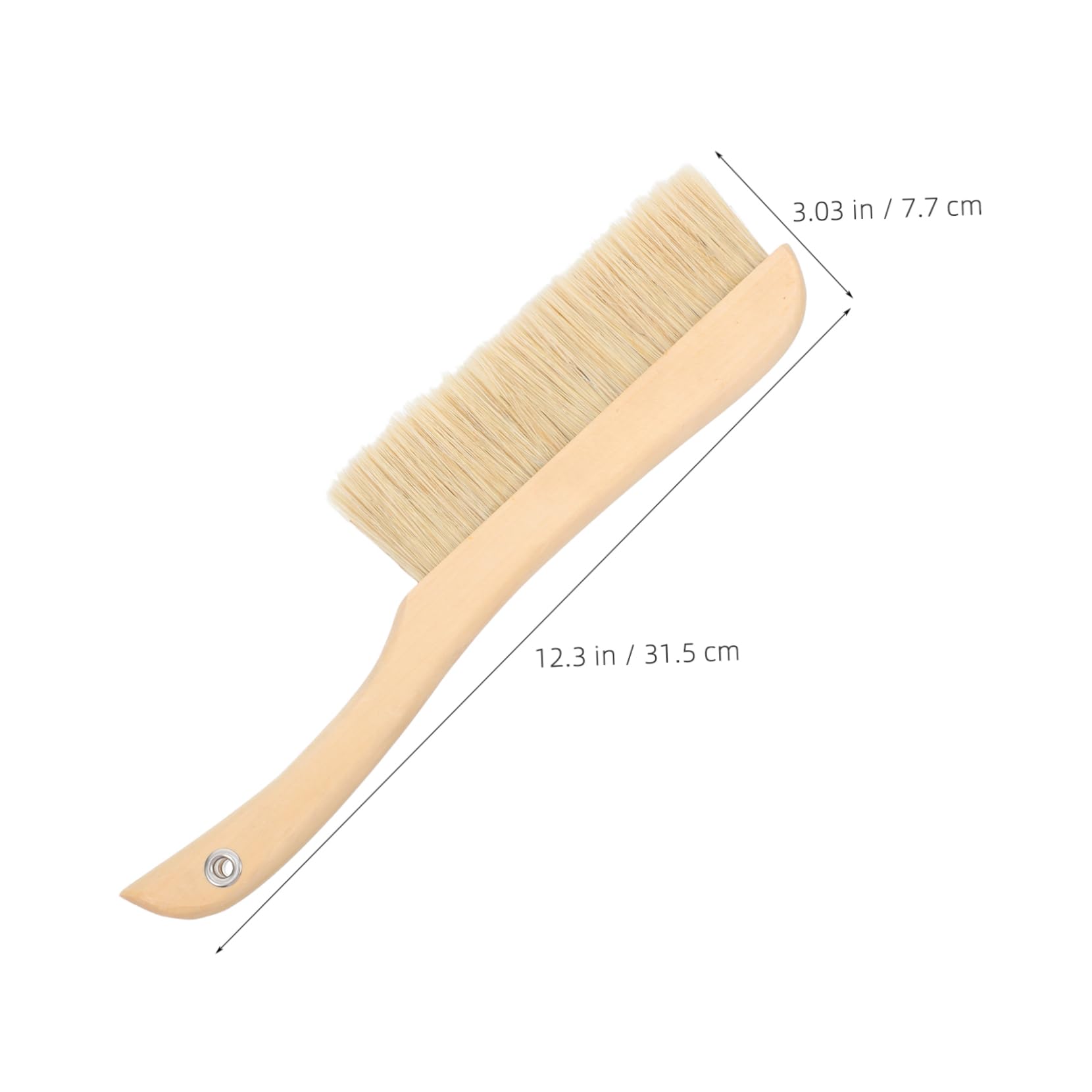 KICHOUSE Wooden Handle Soft Bristle Cleaning Brush for Precision of Piano and Keyboard Non Damaging Comfortable Grip for Delicate Instruments and Tight Spaces