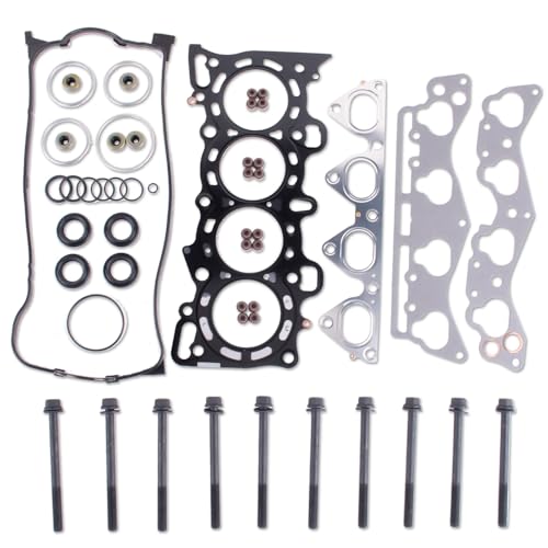 Image of HS9915PT-1 Cylinder Head Gasket Set with Head bolts Compatible with Honda Civic 1996 1997 1998 1999 2000 1.6L, Civic del Sol 1996 1997, D16Y5 D16Y7 D16Y8 D16B5 SOHC Engine, Replace HS54234 HB4029