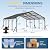 Wisteria Lane Metal Carport, Carports 20x20 Heavy Duty with Thicker Frame and Base, UV-Resistant & Waterproof All-Weather Outdoor Shelter for Boats, Tractors, Pickup Trucks, Motorcycles, Dark Gray