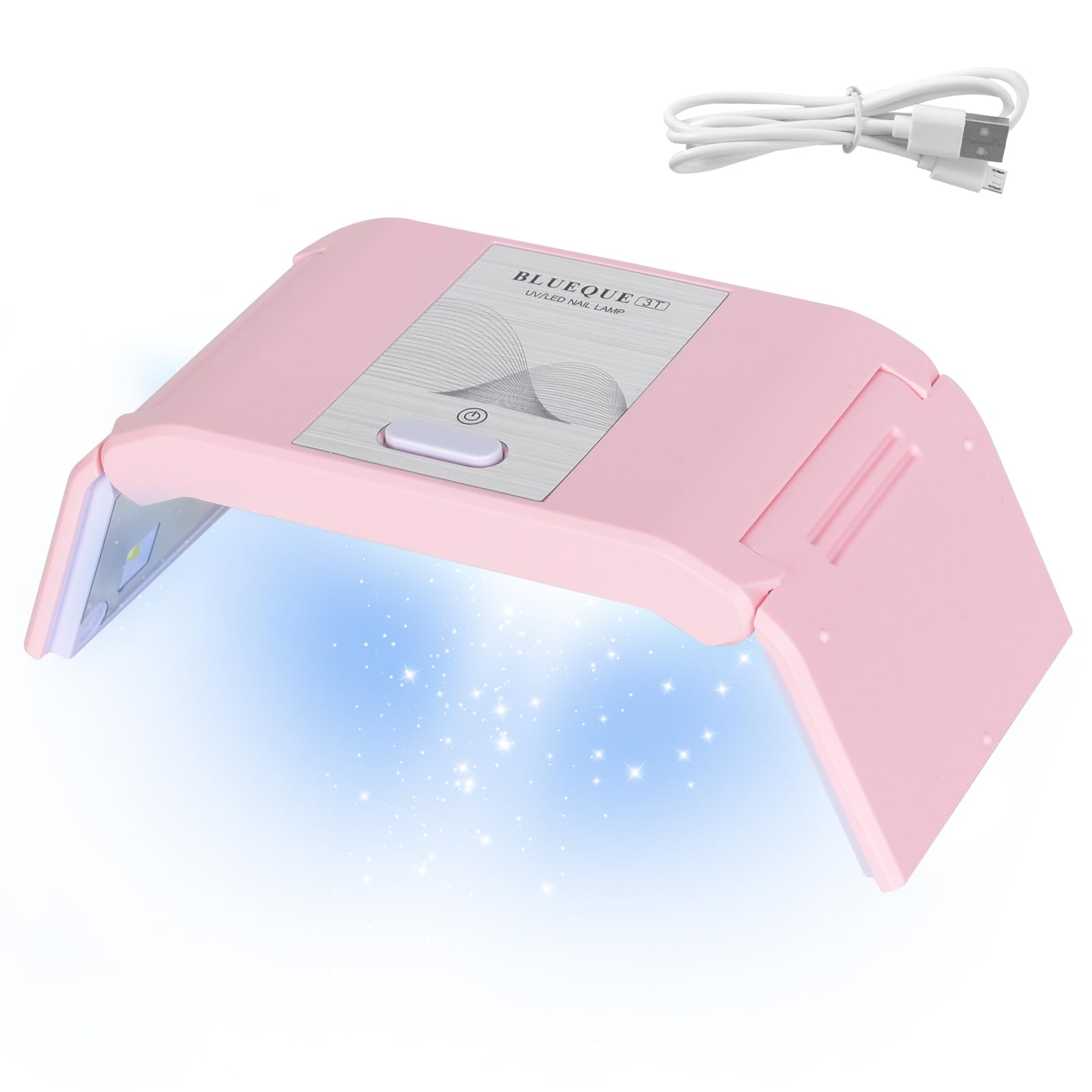 Colexy Lampada UV LED per Unghie, 36W, Rosa, Moderno, Plug-in, Compatibile con Vari Smalti Gel, Portatile e Salvaspazio