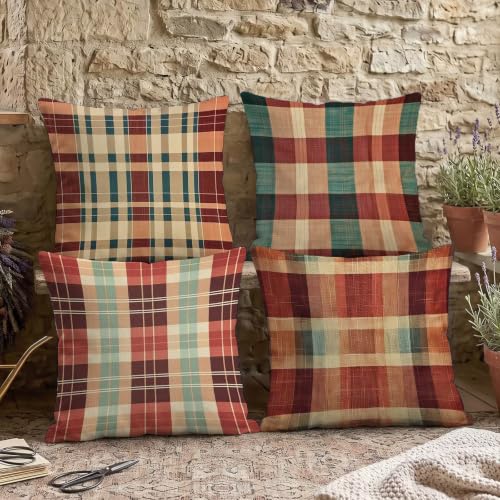 Housses de coussin 60x60cm double face velours au design géométrique - 5