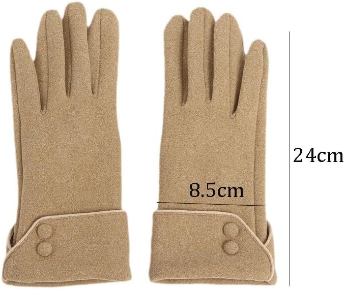 Warm Women's Winter Velvet Thick Hand Cycling Windproof