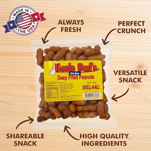 Image of Uncle Bud's Deep Fried Peanuts, Old Bay Flavor - 2 Pack