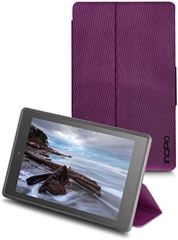 Incipio Clarion Folio Fire HD 8 Case (Previous Generation - 2015 release), Plum Purple