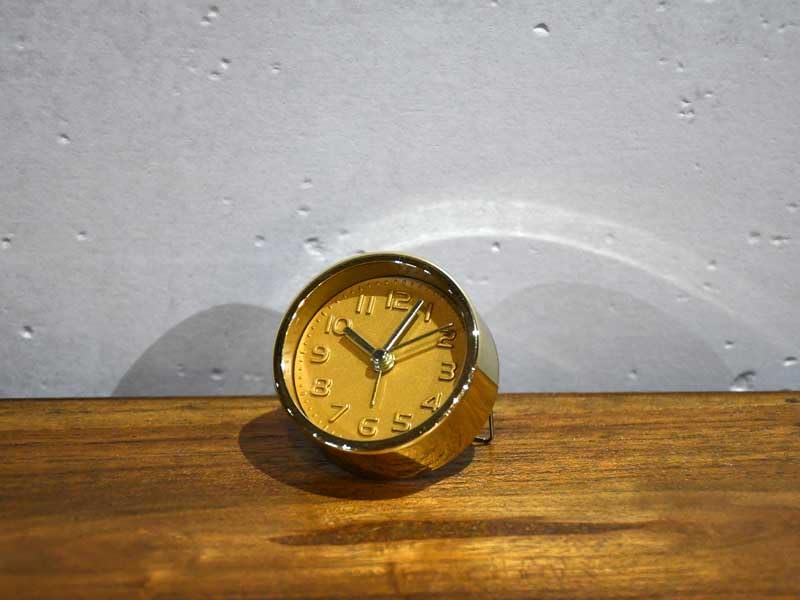 Amazon.co.jp: アラームクロック ミニ ゴールド 目覚まし時計 置き時計