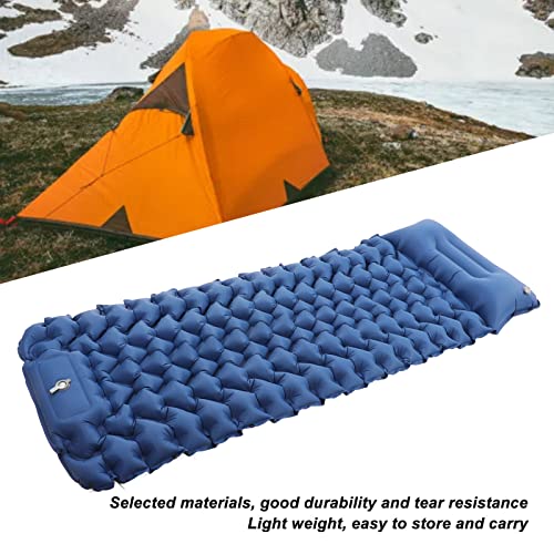 Matelas de camping gonflable double Pilipane bleu marine et leger