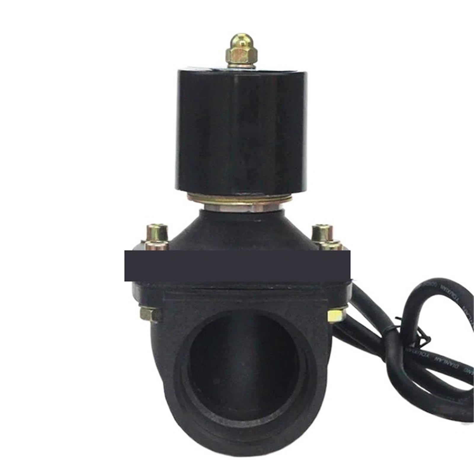 2-drożny plastikowy zawór elektromagnetyczny 1 cal 2,5-0,6 cm normalnie zamknięty (2,5-0,6 cm, DC12V)