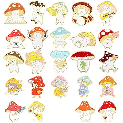 VEINTI+1 Fashion Cartoon Daily Life Decor Enamel Brooch Pins Set for Unisex Child Women's Clothing Decorate, Animals & Humans, Alloy Steel, no gemstone Cover
