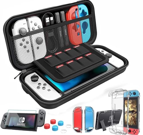La Mejor Selección de Nintendo switch pack - solo los mejores. 33 25 en 1 Kit deFunda para Nintendo Switch Oled,Hisemy Accesorios para Nintendo Switch Oled,1 funda de transporte para Nintendo Switch Oled, 1 funda para Nintendo Switch Oled...