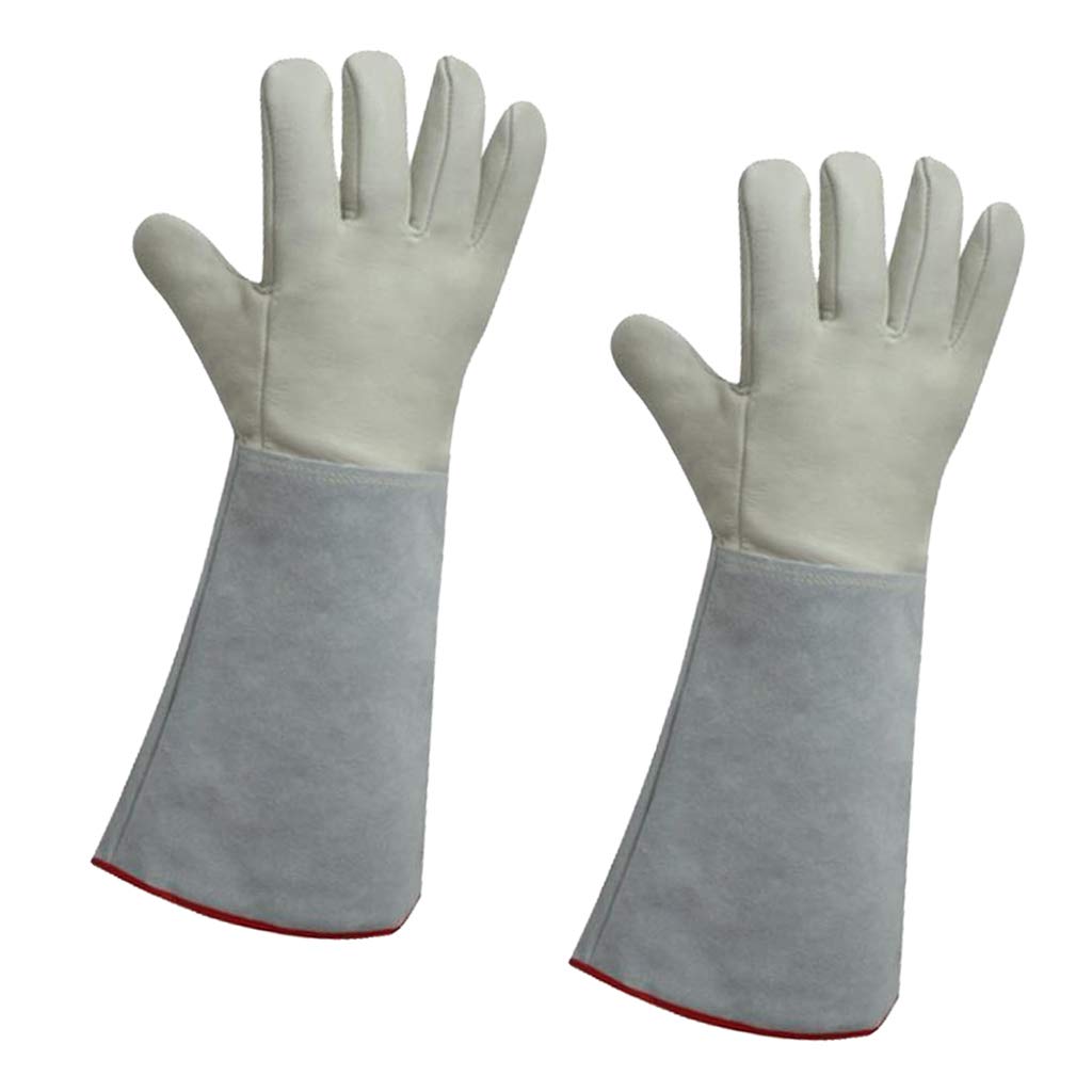 Gantelets de Travail de Jardinage, Gants de Travail, congélateur isolé en Cuir for Temps Froid, Grand Travail -36 cm
