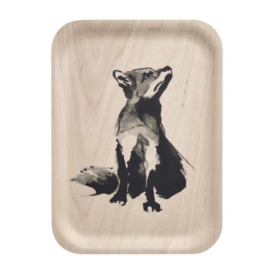 Plateau Muurla Teemu Järvi renard en bois de bouleau de 27 x 20 cm pour votre table