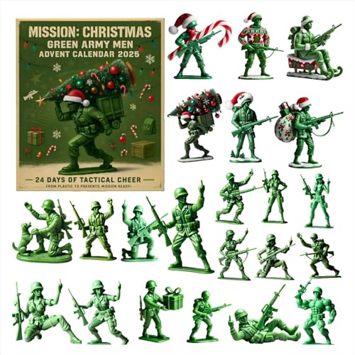 MISSION: CHRISTMAS – Green Army Men Advent Calendar,24 Days Of