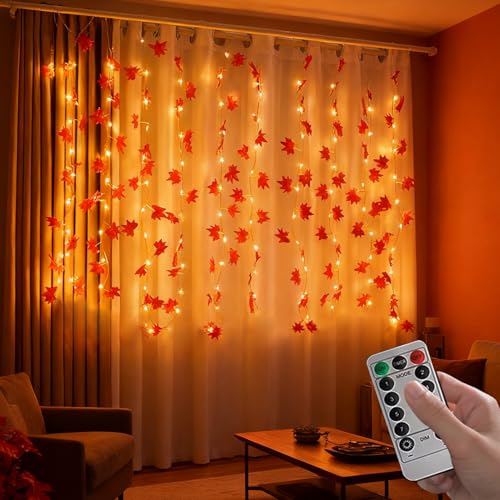 Lumières d'automne 8 modes avec télécommande et minuteur