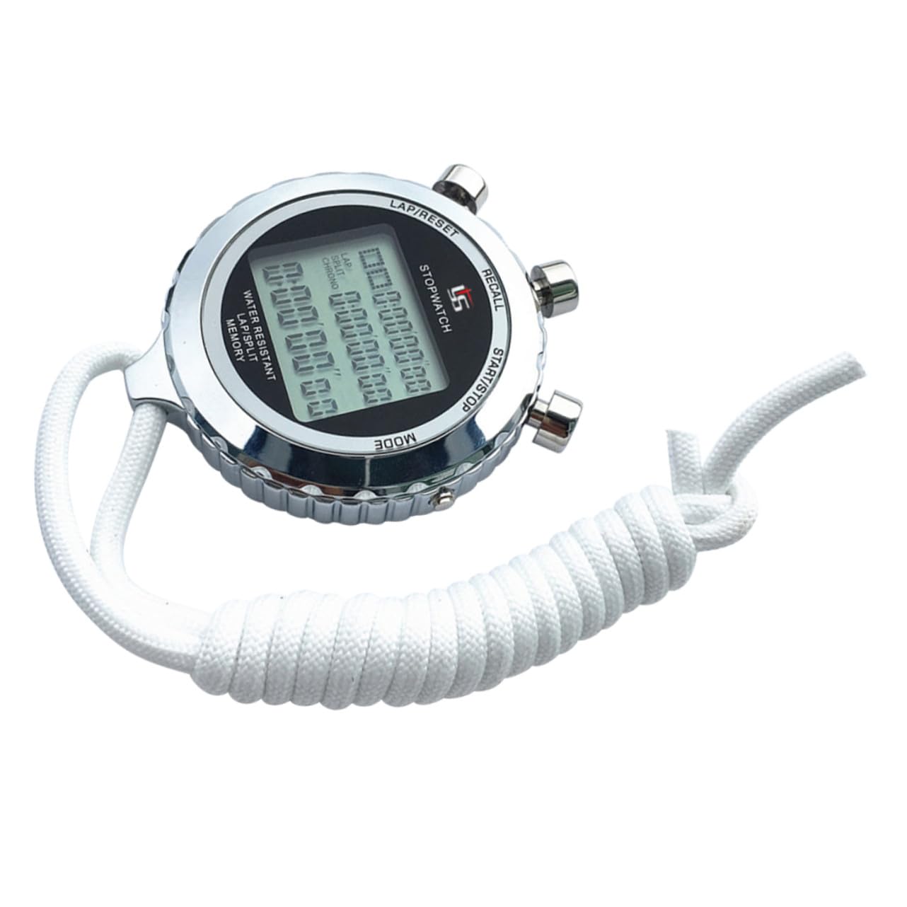 Cabilock Cronometro Digitale Portatile Professionale Con Timer Elettronico e Cronografo Lcd a 3 Righe, Contatore Multifunzione Per Allenamento Sportivo e Gestione Pausa in Palestra