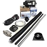 Exhaust silencer muffler and floor mounting plate