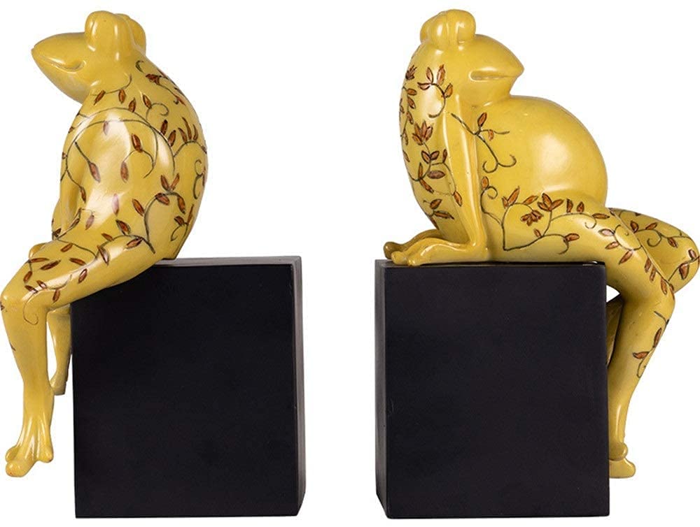 Office Art Bookends Bookends 1 Pair Of Fine Art Desktop Bookends Frog Resin Bookends Used To Store Decorative Bookends For Friends Or Family
