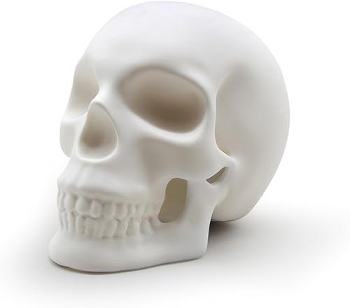 Miniatura 3 de Suck UK Lámpara de calavera para sala de estar, dormitorio, lámpara de mesa de cerámica  mesita de noche  Deco decorativo  Luz de calavera de