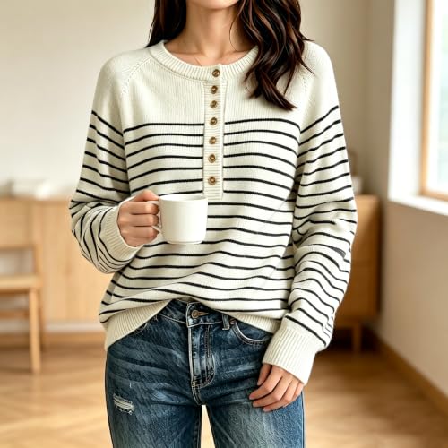 Lightweight Sweaters for Women Oversized Warm Knit Casual Pullover Tops - image 3