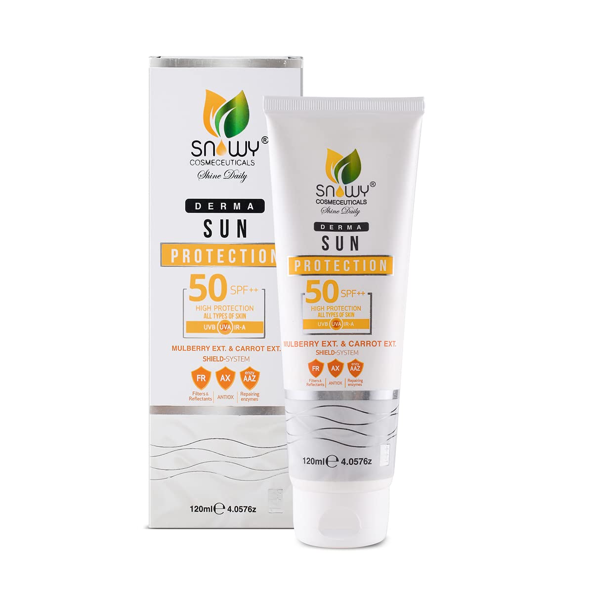 Derma Sun Protection Sunscreen SPF 50++ With Mulberry And Carrot Extract (120ml)