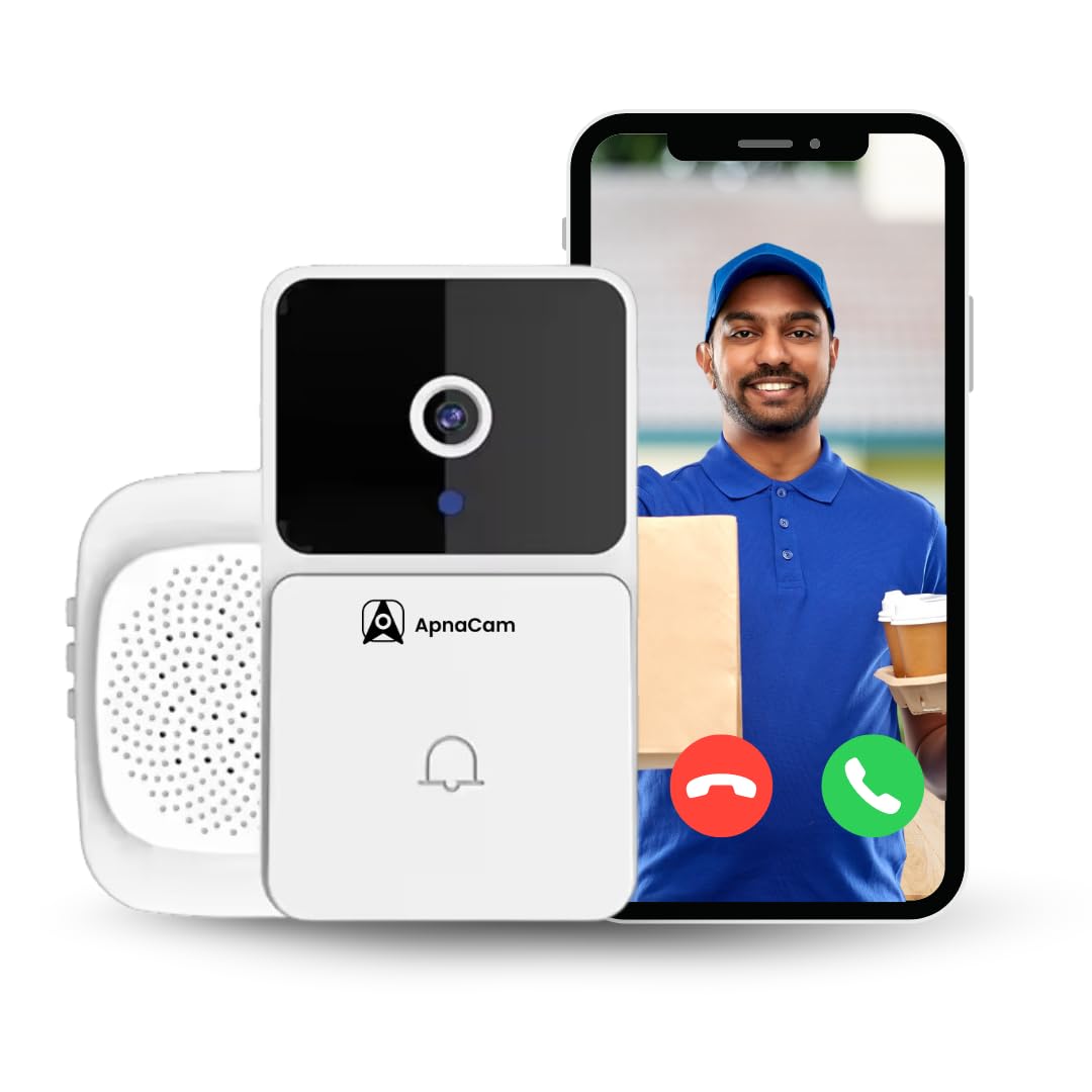 ApnaCam 1080P Smart Wireless Security Video Doorbell,Battery-Powered,Two-Way Talk,IP66,Color Night Vision,Cloud &Local Storage,Compatible Home,Easy Installation (B0CYLC266N) Amazon Price History, Amazon Price Tracker