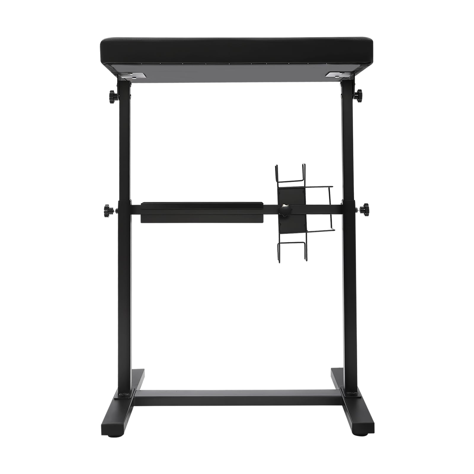Czarny stojak na podłokietniki do tatuażu, z regulacją wysokości, nośność 50 kg, do salonu studia, domu 60 x 40 x 66-98 cm