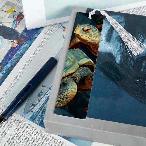 Marque-pages tortue de mer de 6 pièces idée cadeau vers de bibliothèque