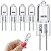 G4 Halogène 12V 20W, 5 pièces d'ampoules G4 12V 20W Blanc Chaud Avec 3000 heures de Longue Durée de Vie, Haute Luminosité 300lm , G4 Bi-Pin Base, G4 Dimmable 12V for Pour les armoires