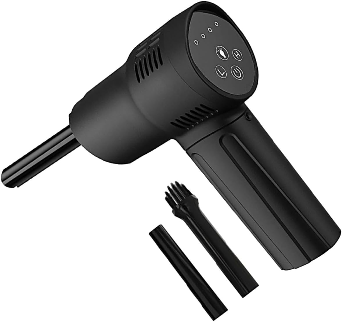 NUOBESTY Rechargeable Cordless Air Duster for Cleaning Keyboard and Camera Lens with 6000 Mah Battery Capacity, Portable Electric Air Blower for Home and Office Use, Plastic Material