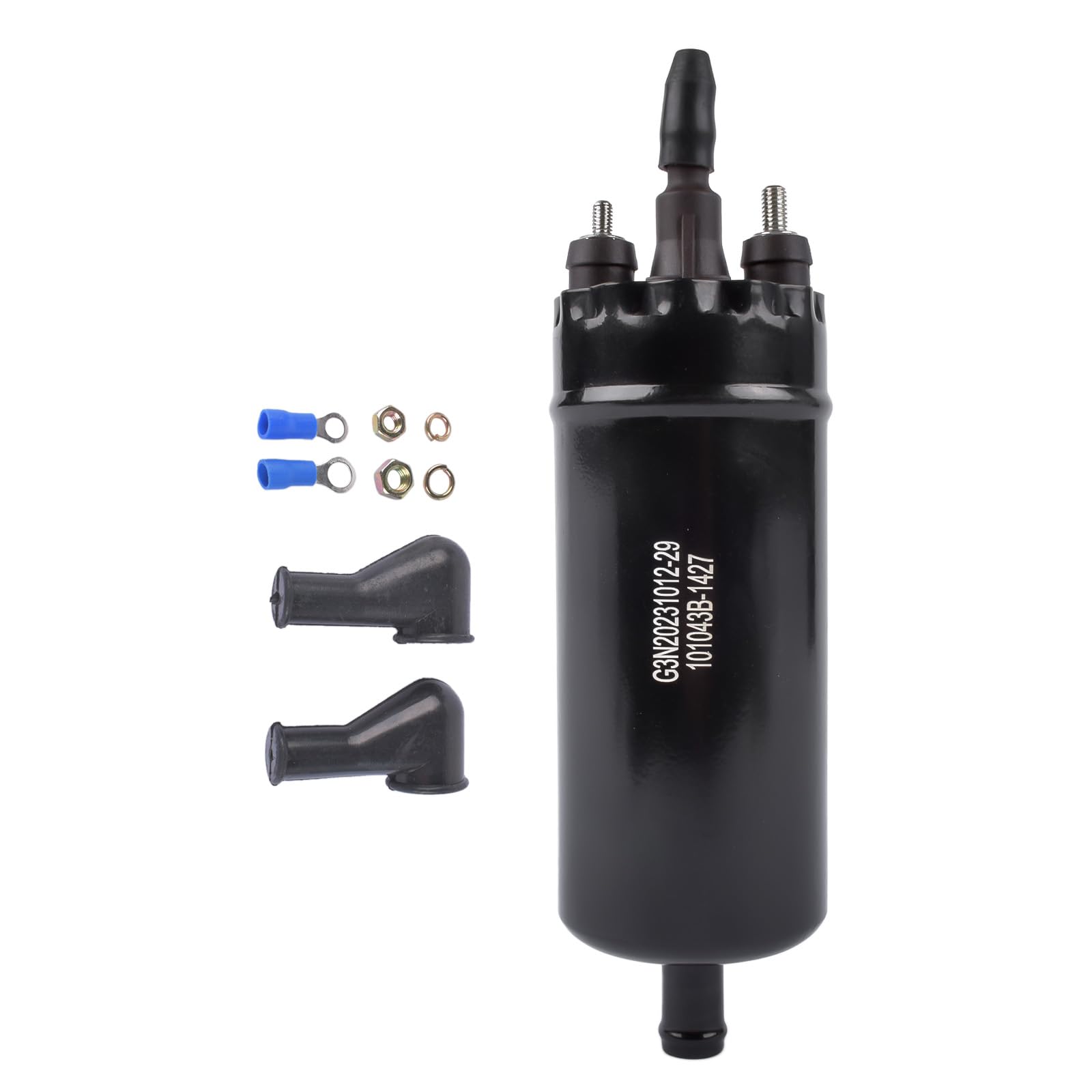 Pompa del Carburante Elettrica ad alta pressione 12V 0580464070, pompa carburante in linea esterna universale compatibile con 11646010210 605460910 16141178751 Bisenya