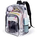 Mochila CLear JD01-BC, Preto, Universal, Mochila transparente
