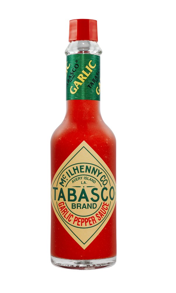 TABASCO Garlic Pepper Sauce – 3x 60 ml - Glasflasche - original - 100% natürliche Zutaten – 3er Pack– Hot Sauce - scharfe Chili-Sauce