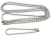 Ball Chain 27" & 4.5" Inch Length Stainless Steel 2.4 mm Military Dog Tag Necklace Set with Connectors