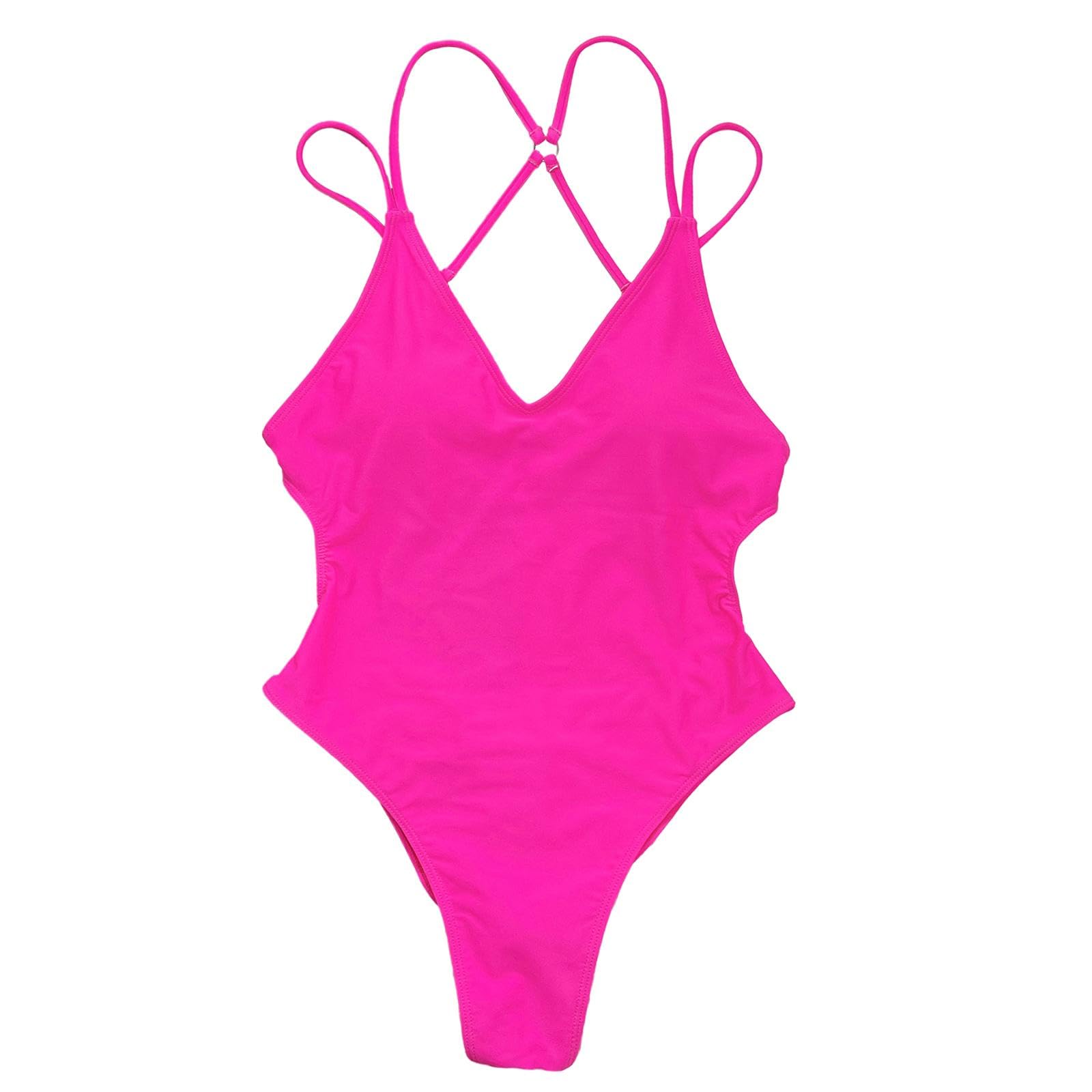Women Swimsuits Swimwear Monokinis Bathing Suit Vacation Swim Pool Travel L Red-Clothing, Shoes & Accessories - Womens Clothing - Swimwear