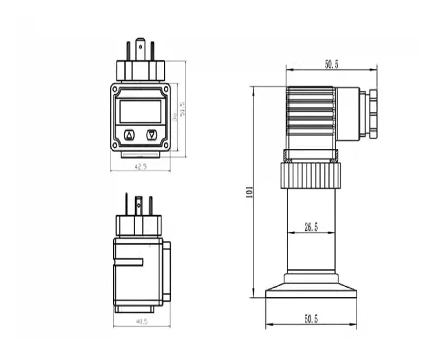 Sanitary Quick Mount Pressure Transmitter -40-200C High Temperature Liquid Level Transmitter Tri-clamp Flange Pressure Sensor