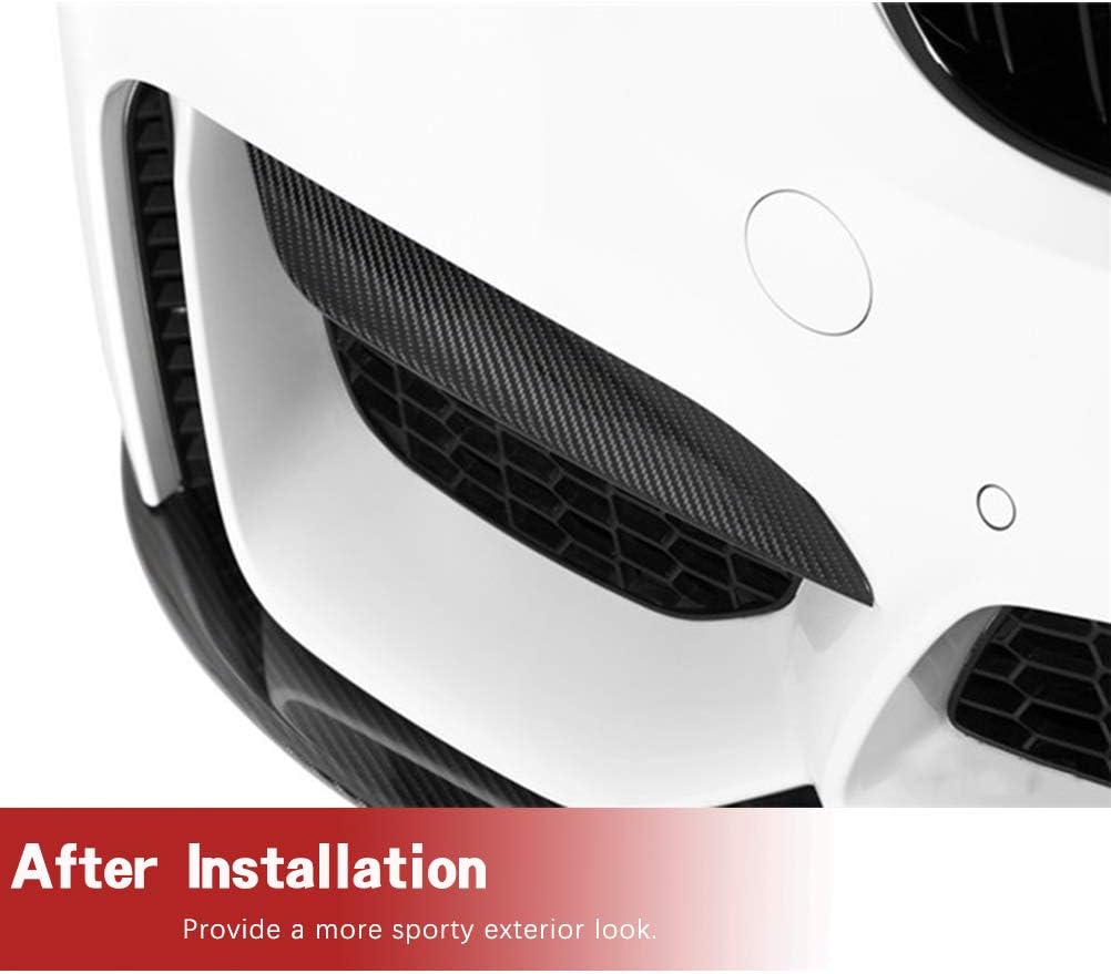 Dry Carbon Fiber Eyelid Cover for BMW F80 M3 & F82 F83 M4 2015-2019 Front Bumper Air Vent Lip Spoiler Chin Splitter Fog Lamp Trim Factory Outlet