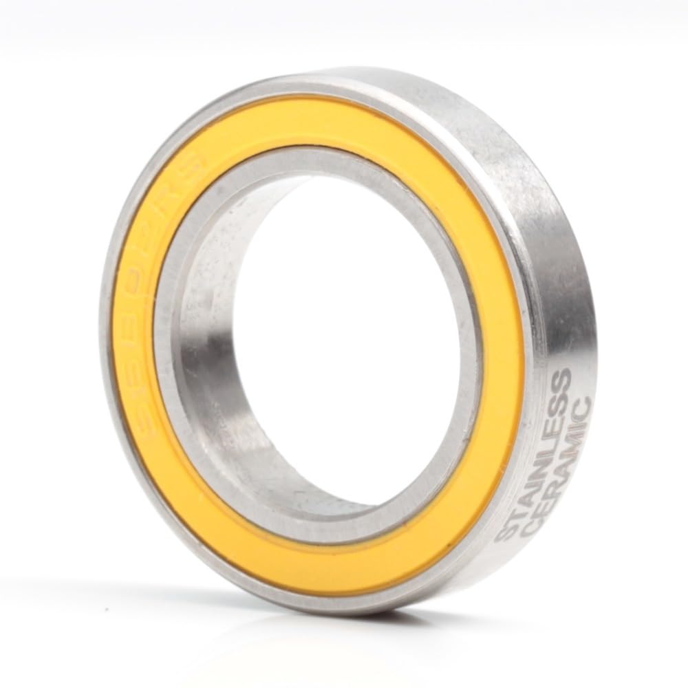ZBJGBUIA 6802-2RS Stainless Bearing 15 * 24 5 mm ABEC-5 6802 RS Bicycle Hub Front Rear Hubs Wheel Ceramic Balls Bearings