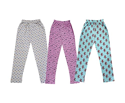 Image of KAYU Kids 100% Cotton Printed Capri for Girls - Regular Fit [Pack of 3]