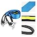 Saluaqui HeavyDuty Car Trailer Tow Rope with Reflective Strips and Hooks - 8 Tons Capacity, 5 Meters, HighStrength Polyester Towing Cable for Road Recovery (Car Trailer Rope 3 Meters Luminous