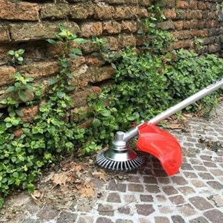 Escova De Aço Para Roçadeira Universal Limpa Tudo Cor Cinza