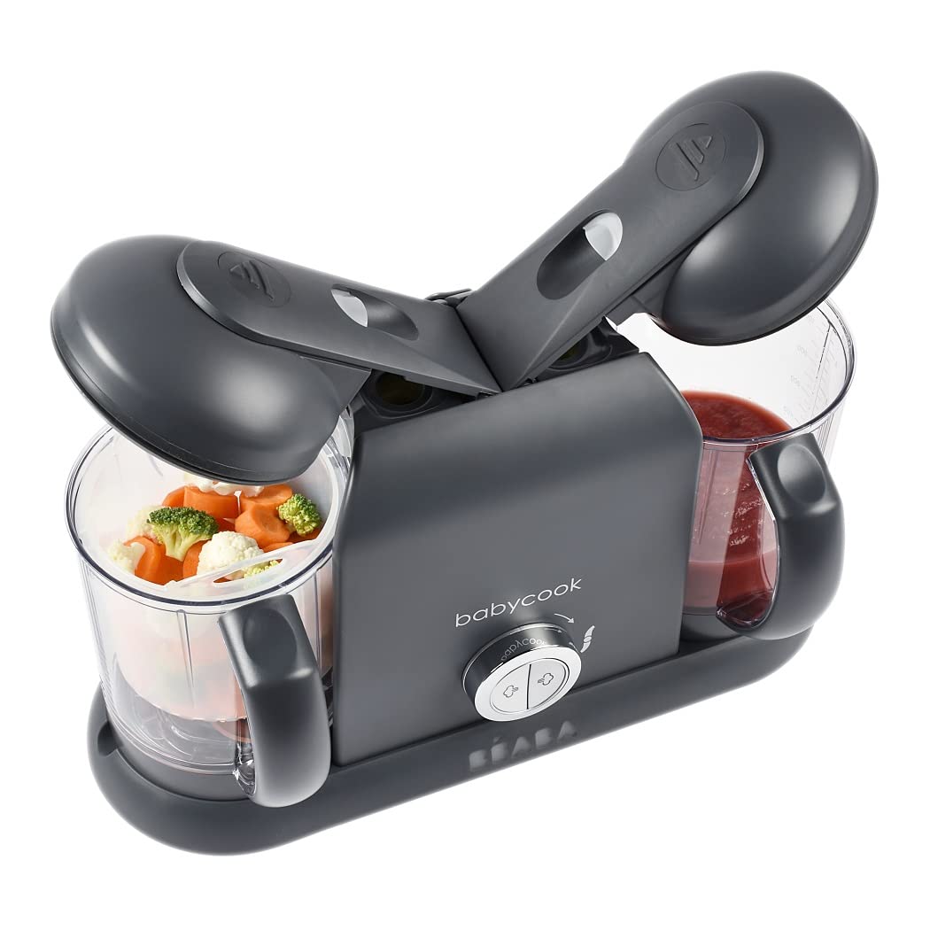 Beaba Babycook Duo 4 en 1 - Máquina de alimentos para bebés, procesador de alimentos para bebés, licuadora de alimentos para bebés, vaporizadora de alimentos para bebés, prepara alimentos frescos y