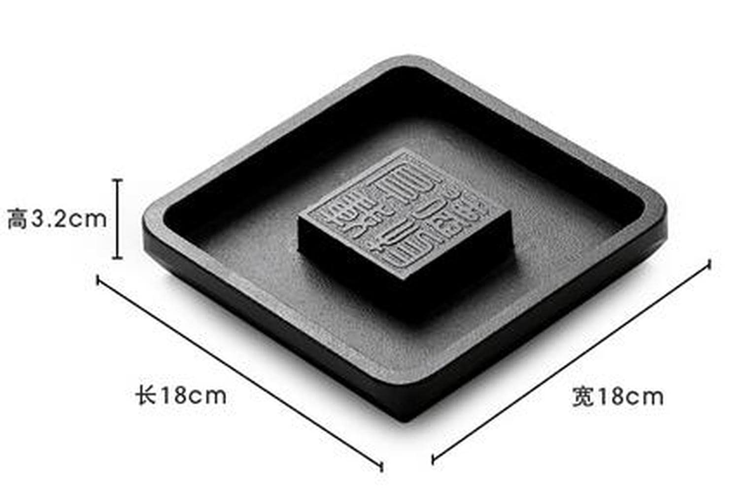 Bandeja de té Simple for el hogar, Bandeja for Servir té, Juego de té casero de Piedra de 18cm, Soporte for Mesa de té, Bandeja de té for Ceremonia de té, Juego de té Kung Fu