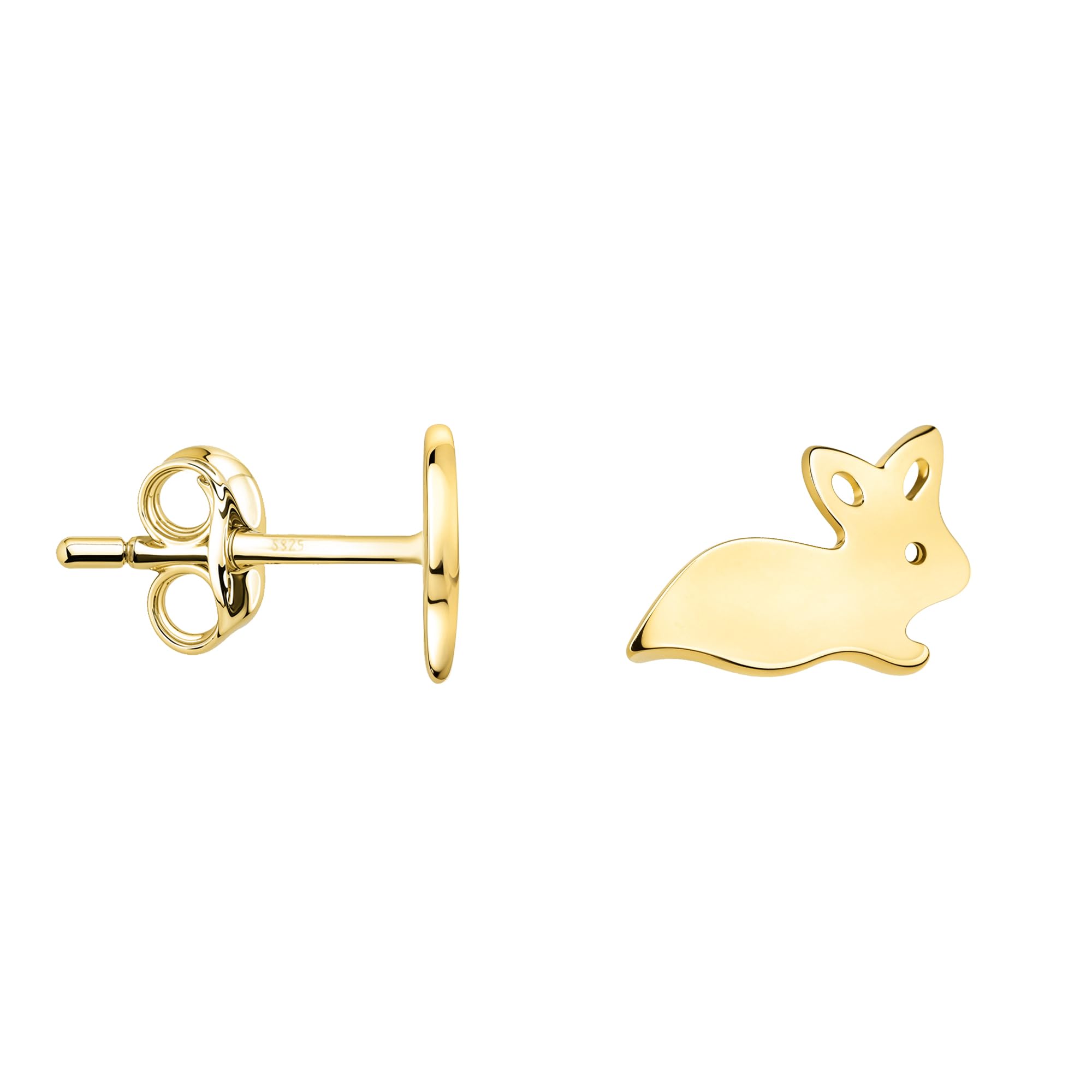 Boucles d'oreilles lapin argent 925 pour un style casual chic - 8
