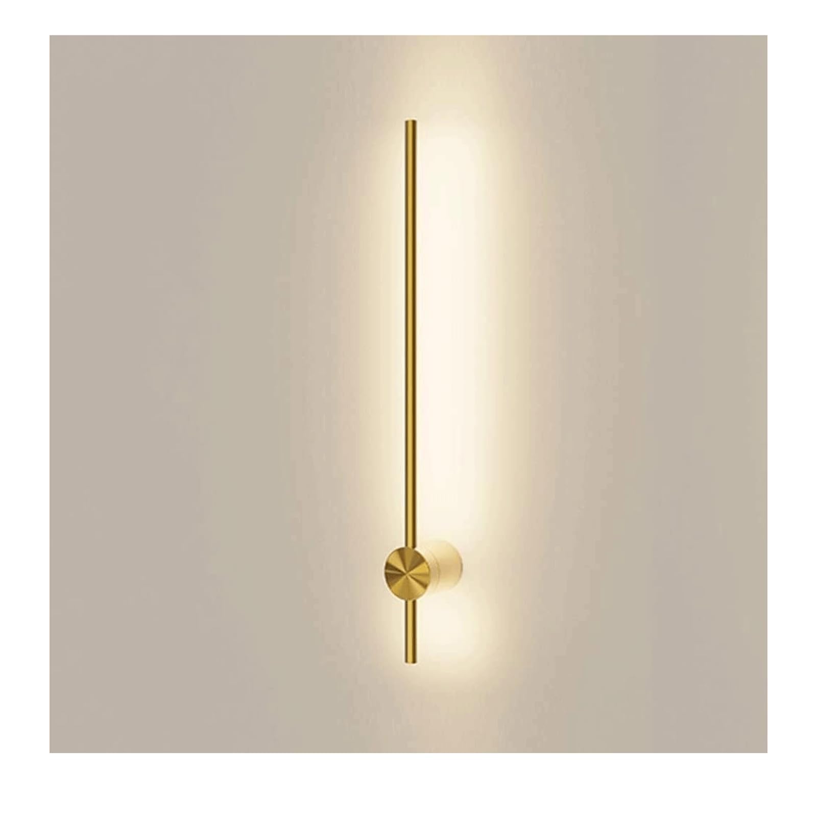 Lámpara Aplique de pared LED lineal dorado para interiores, moderno, de tira larga, con rotación de 330°, ajustable, para tocador, 3000 K, para baño, sala de estar y pasillo Iluminación Interior
