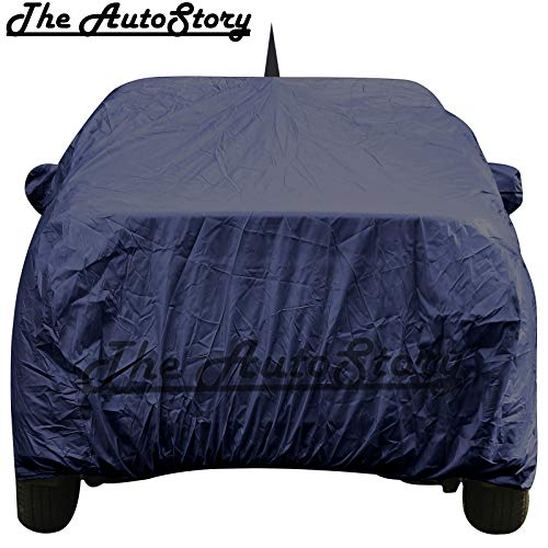 Image of 190 Taffeta Water Resistant Car Body Cover Compatible with Maruti Swift (2018 /2019) with Mirror & Antenna Pockets (Navy Blue)