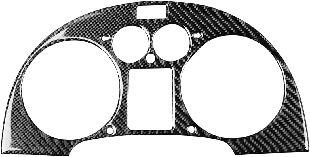 TT 8N 2001-2006 Compatible with Car Interior Self Adhesive Dashboard Decal Carbon Fiber Black Sticker A44 (Speedometer Frame)