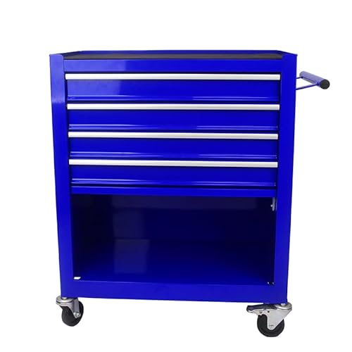 Nifoti 4 Drawers Tool Cart On Wheels,Rolling Tool Box Tool Storage， Drawers Rolling Tool Box Organizer Tool Case For Garage, Warehouse, Workshop, Repair Shop (4 Drawers(Blue)) #TOP6
